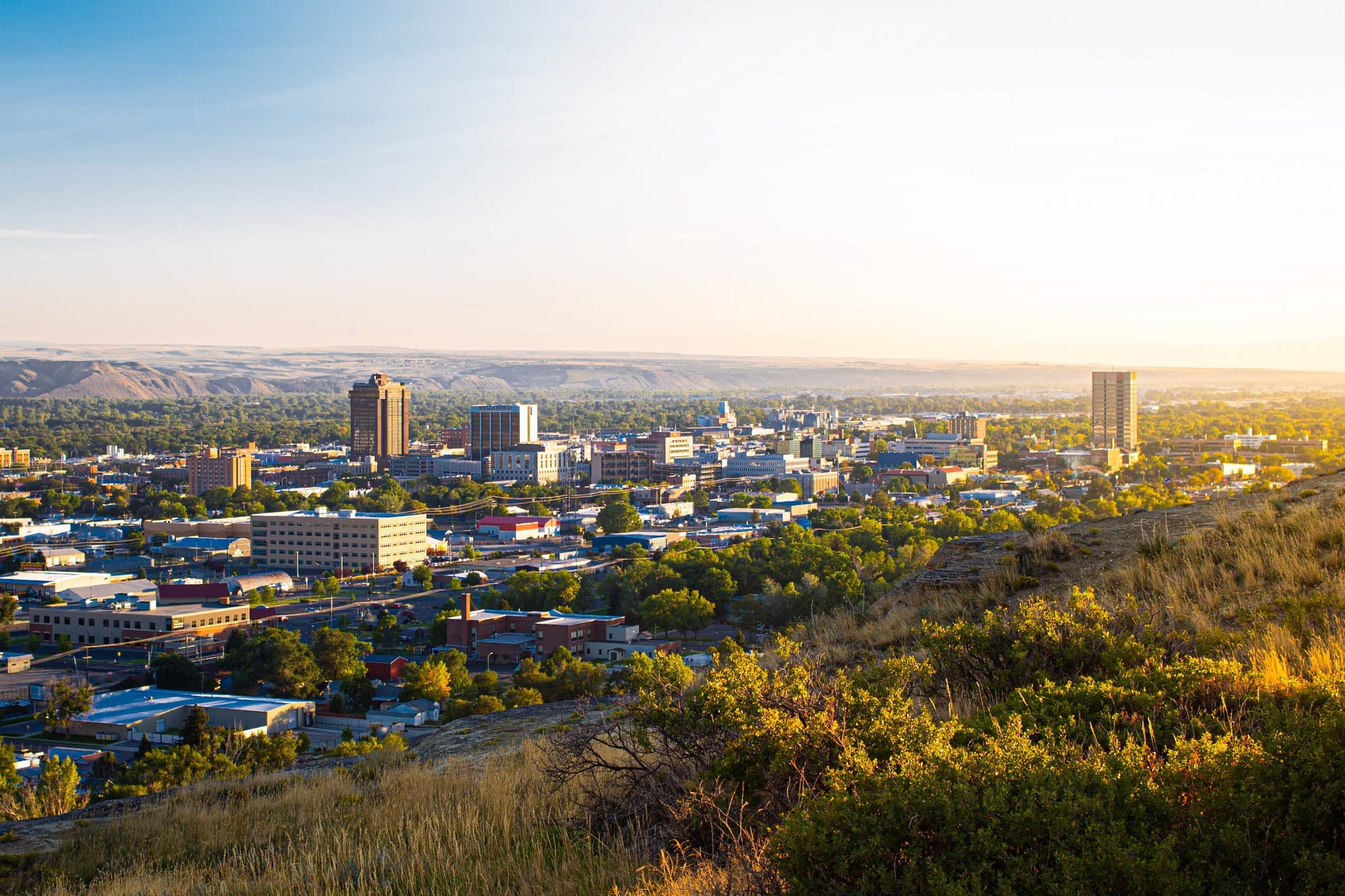 Billings, Montana viewed from the Rims